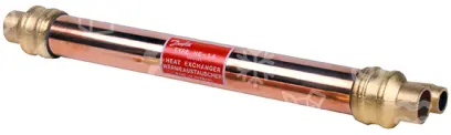 výměník tepla koaxiální DANFOSS HE 1.5, 015D0005, 18 mm / 12 mm ODF